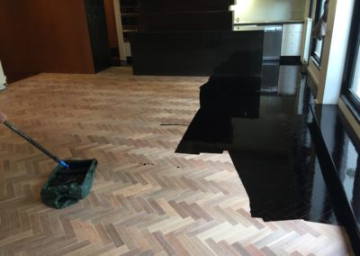 Black stain on Tasmanian Oak parquetry picture 10